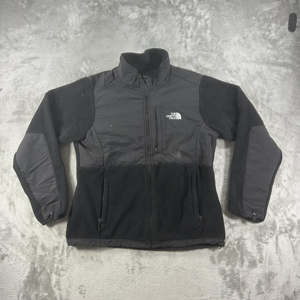 The North Face Jacket Womens Large Black Polartec Fleece Full Zip Lined Outdoor